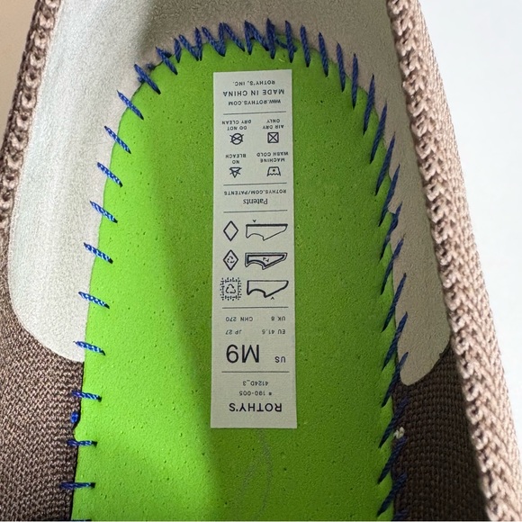 Rothy's The Ravello Slip On Sneaker 9 US Portobello Brown Knit - Picture 7 of 10